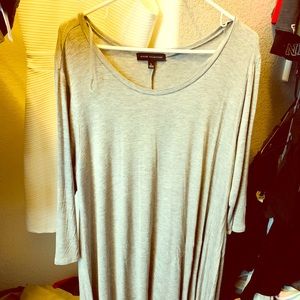 Gray oversized top or dress maternity
